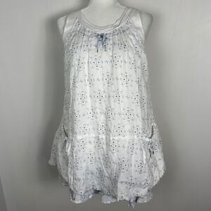 Marithe Francois Girbaud Tiered Dress Girls Size 12 Pockets Ramie Cottagecore